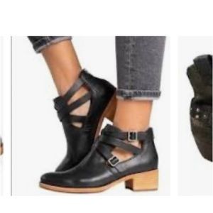 Kork Ease back zip ankle bootie